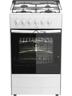 Плита комбинированная Darina 1B KM 441 306 W белый/черный, конфорок 4 шт, духовка 50 л, 50 см x 85 см x 53 см