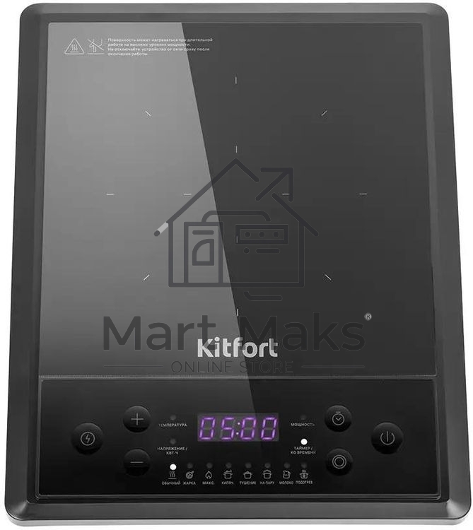 Плита Индукционная Kitfort КТ-158 черный стеклокерамика (настольная)