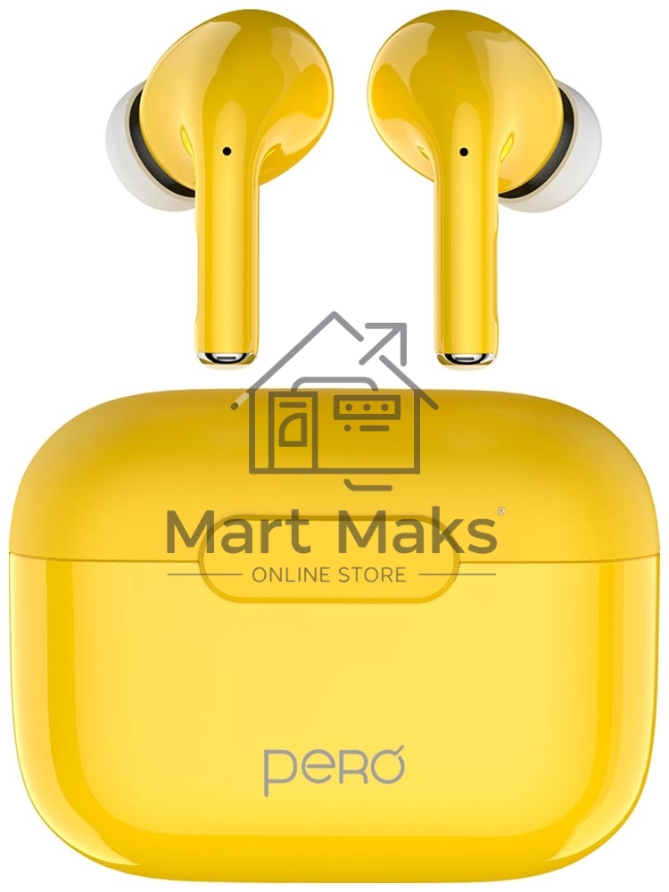 Беспроводные наушники PERO TWS06 COMFORT Yellow