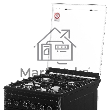 Плита газовая Gefest ПГ 5300-02 0046 черный, конфорок 4 шт, духовка 52 л, 50 см x 85 см x 58.5 см