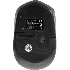 Мышь беспроводная Oklick 488MW серый/черный, 1600 dpi, радиоканал, USB, кнопки - 4