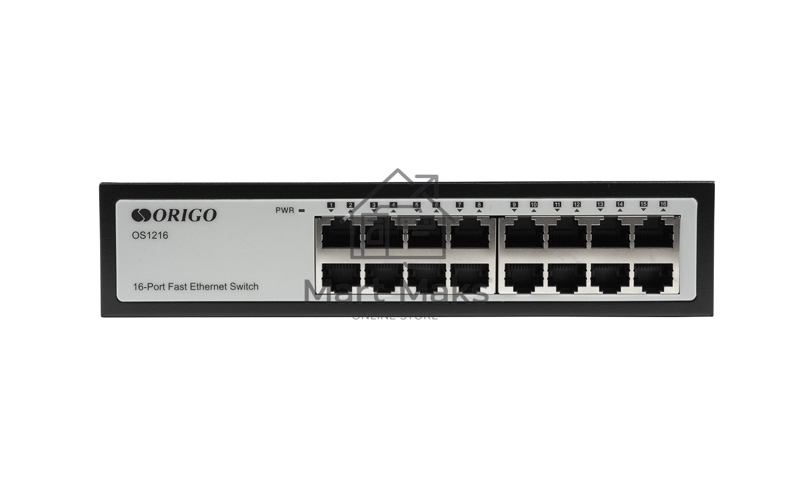 Неуправляемый коммутатор ORIGO OS1216/A1A 16x100Base-TX, корпус металл