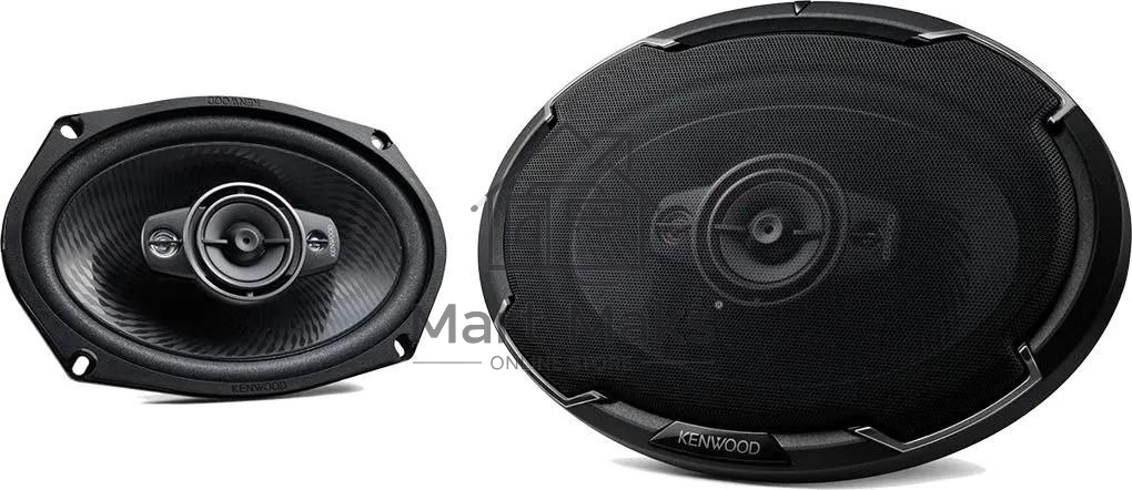 Колонки автомобильные Kenwood KFC-PS6986 600Вт 88дБ 4Ом 15x23см (6x9дюйм) (ком.:2кол.) коаксиальные четырехполосные