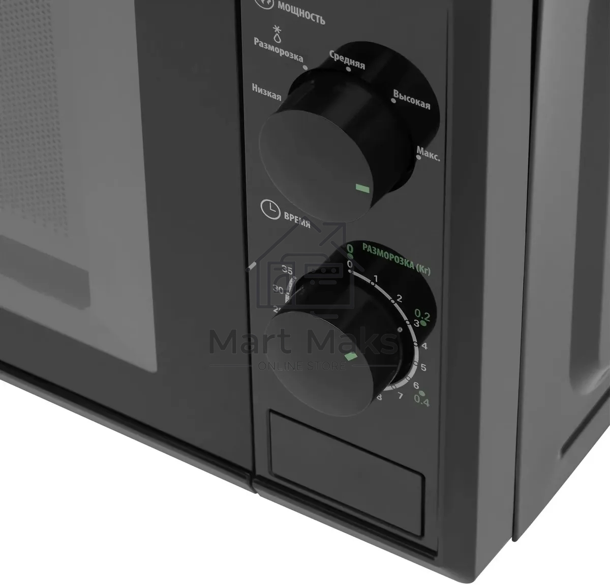 Микроволновая печь Starwind SWM5820 черный, 20 л, 700 Вт, переключатели - поворотный механизм