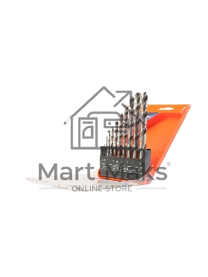 Набор сверл по металлу PATRIOT, HSS, 10 шт: 1,0-10,0 мм, в пластиковом боксе