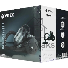 Пылесос Vitek Midnight VT-1839 (MC) черный, 200/1200 Вт, уборка сухая, пылесборник контейнер 1.5 л