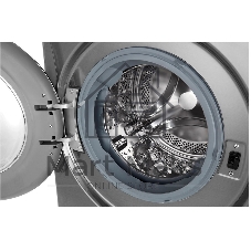 Стиральная машина LG F4V5RGP2T серебристая, загрузка фронтальная 10.5 кг, 1400 об/мин, класс A