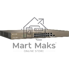 Коммутатор IP-COM F1218P-16-250W, 16×100 Мбит/с PoE + 1×1 Гбит/с Uplink + 1×1 Гбит/с Combo, управляемый