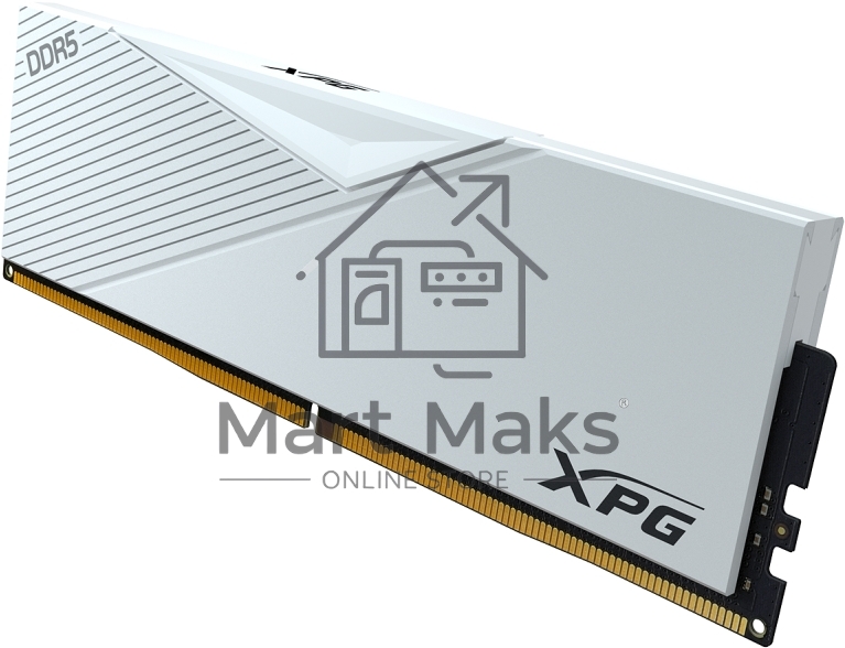 Оперативная память XPG Lancer, DDR5, 64GB (2x32GB), 6000MHz, CL30, DIMM, с радиаторами, белый