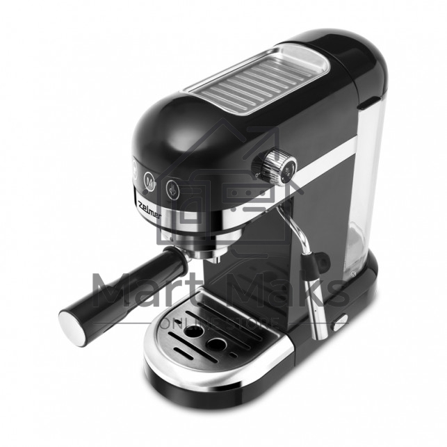 Кофеварка рожковая Zelmer EXPRESSO ZCM7295 черный, исп. кофе - молотый/чалды, 1.4 л, 1350 Вт, 20 Бар.