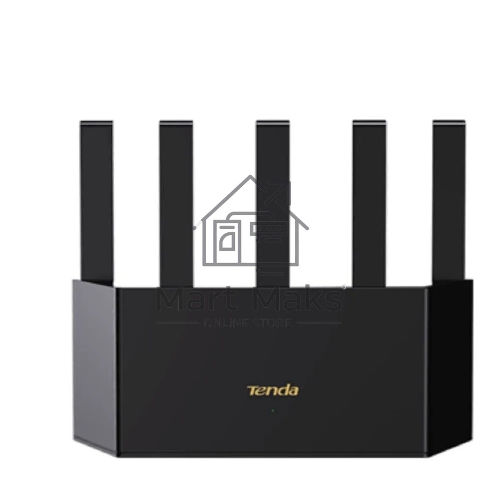 Маршрутизатор Wi-Fi TENDA TX12L PRO двухдиапазонный стандарта AX3000, 5 внешних антенн 6dBi, 1-port 10/100/1000Mbps WAN, 3-ports 10/100/1000Mbps LAN