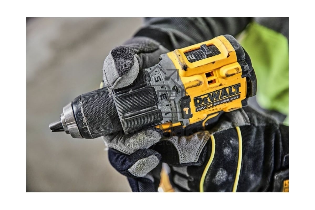 Дрель-шуруповерт DeWalt DCD805P2T-QW, Аккумуляторная, 18В, 2 АКБ, Кейс