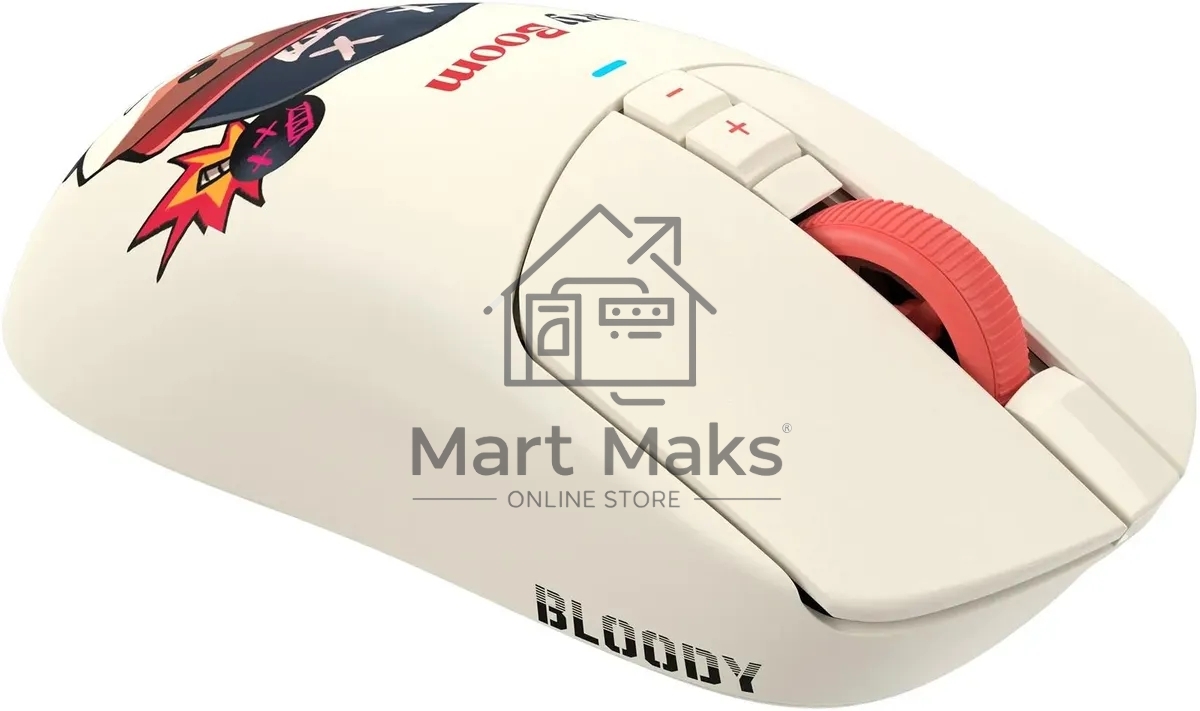 Мышь беспроводная/проводная A4Tech Bloody R72 Ultra Proxy Boom бежевый, 20000 dpi, радиоканал, USB, кнопки - 7