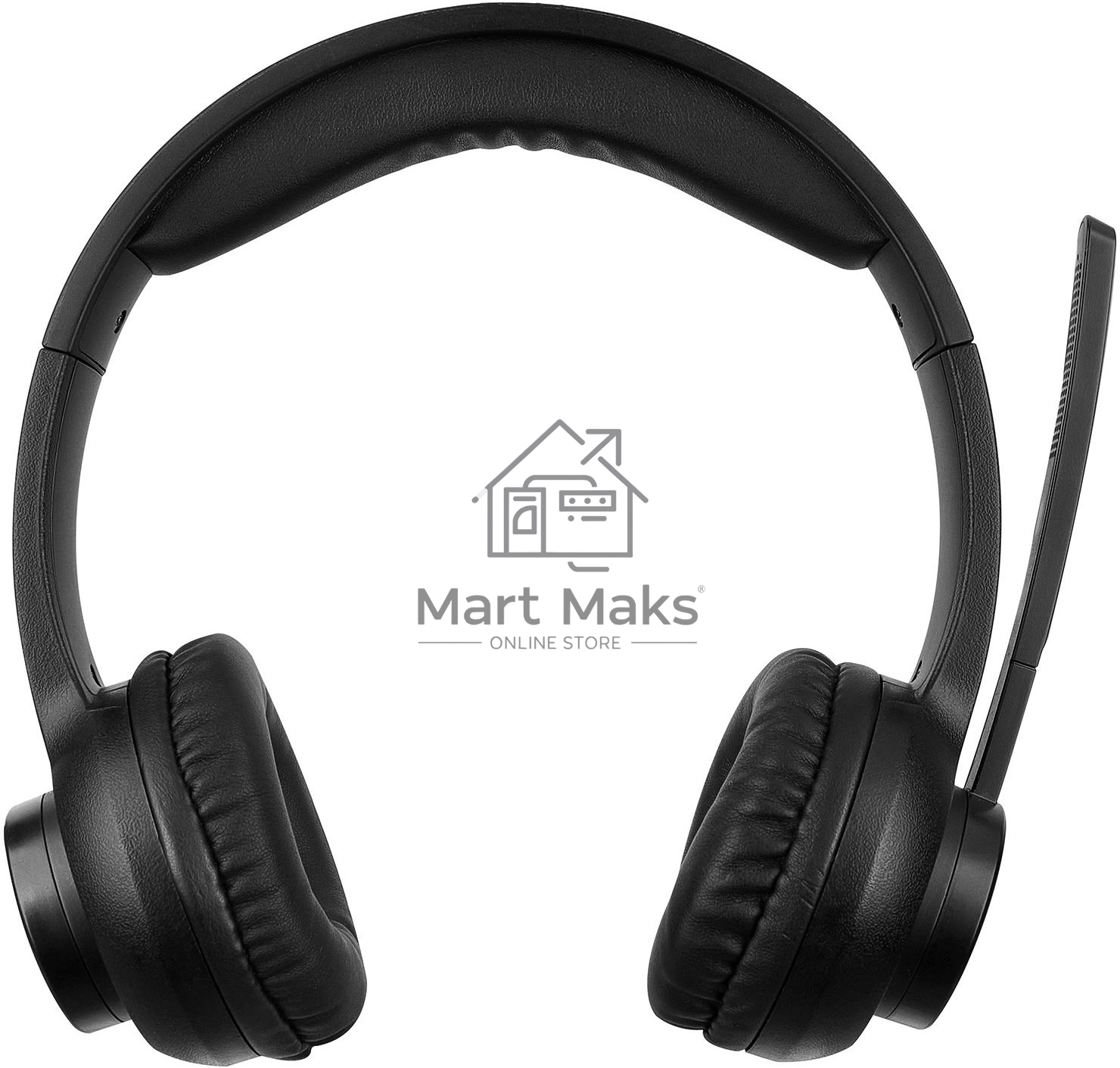 Наушники с микрофоном Оклик HS-M310 черный 1.5м накладные BT оголовье