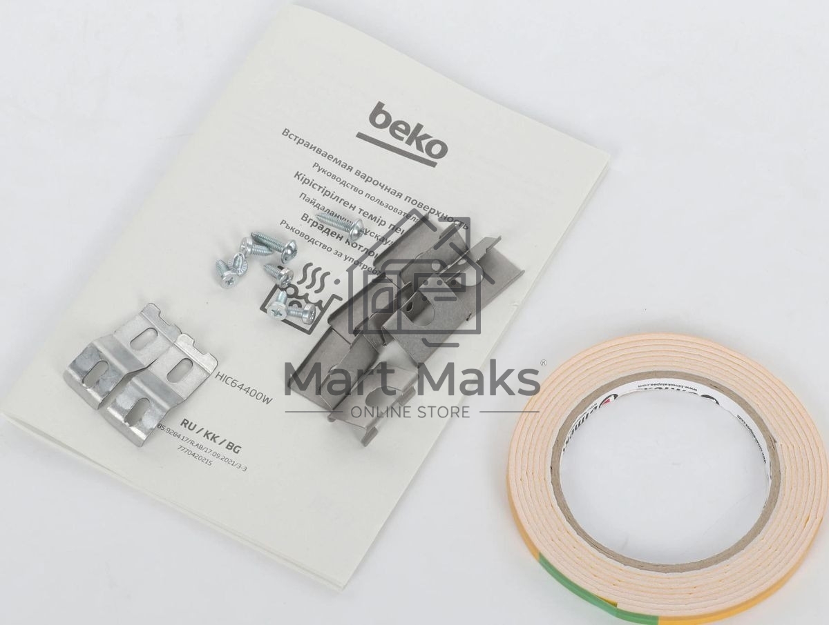 Электрическая варочная поверхность Beko HIC64400W, 4 конфорки, стеклокерамика, 6000 Вт
