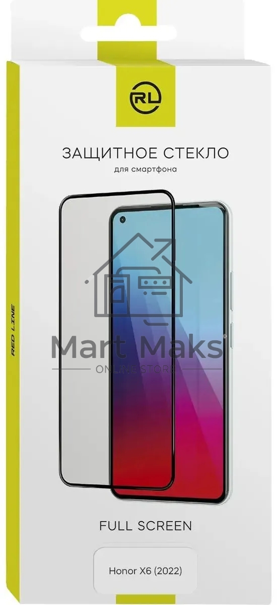 Защитное стекло для экрана Redline прозрачный для Honor X6 1шт. (УТ000033538)