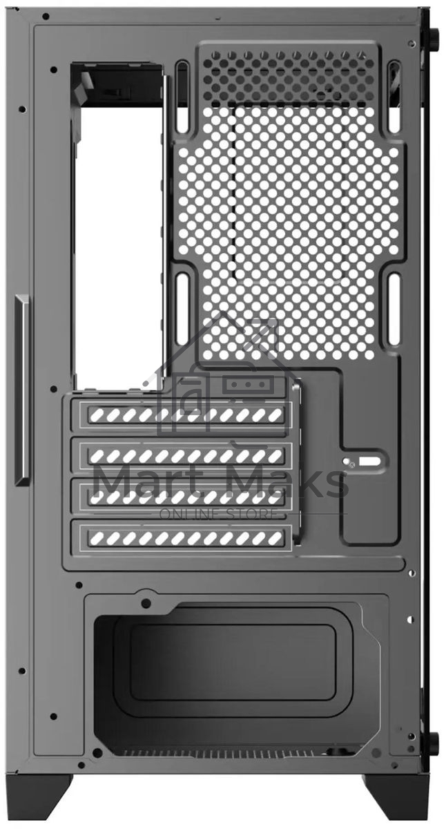 Компьютерный корпус Bloody BD-CC103F черный без БП mATX 7x120mm 1xUSB2.0 1xUSB3.0 audio bott PSU