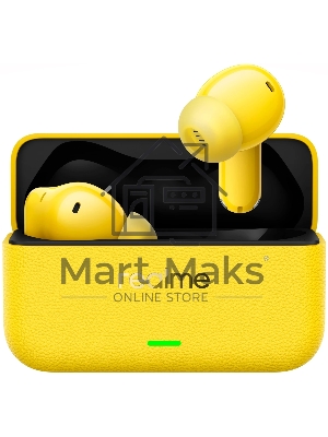 Гарнитура внутриканальные Realme Buds T500 Pro желтый беспроводные Bluetooth в ушной раковине