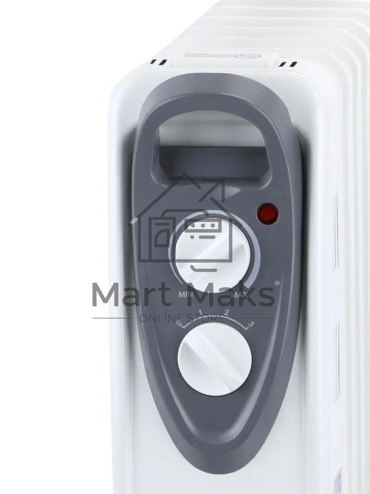 Масляный обогреватель Engy EN-2207 Modern (7 секций) белый, 1500 Вт, 15 м2, термостат