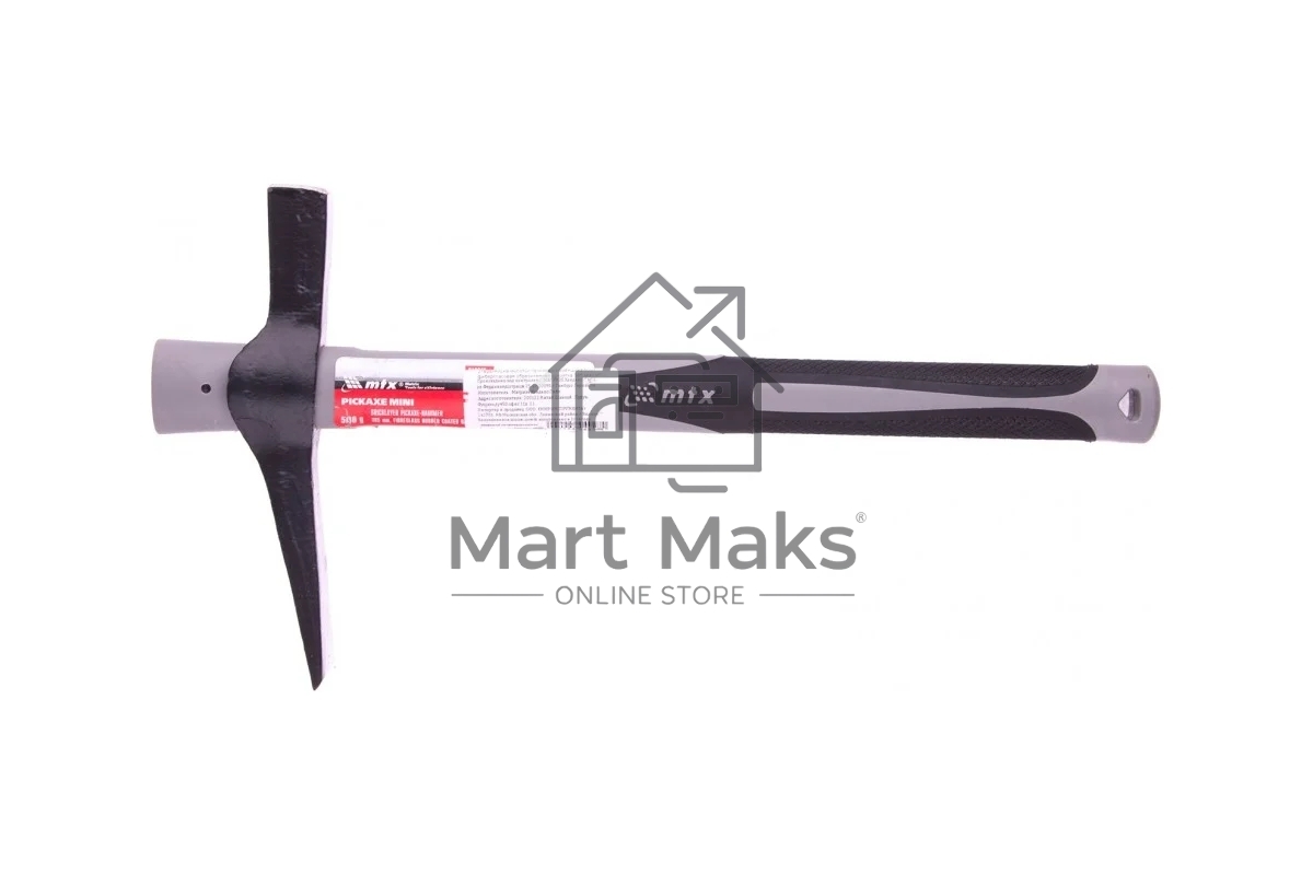 Кирка-молоток Matrix 21824 печника и каменщика 500 г, фибергласовая обрезиненная рукоятка, 385 мм