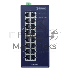 Коммутатор PLANET IGS-1600T, 16×1 Гбит/с, неуправляемый