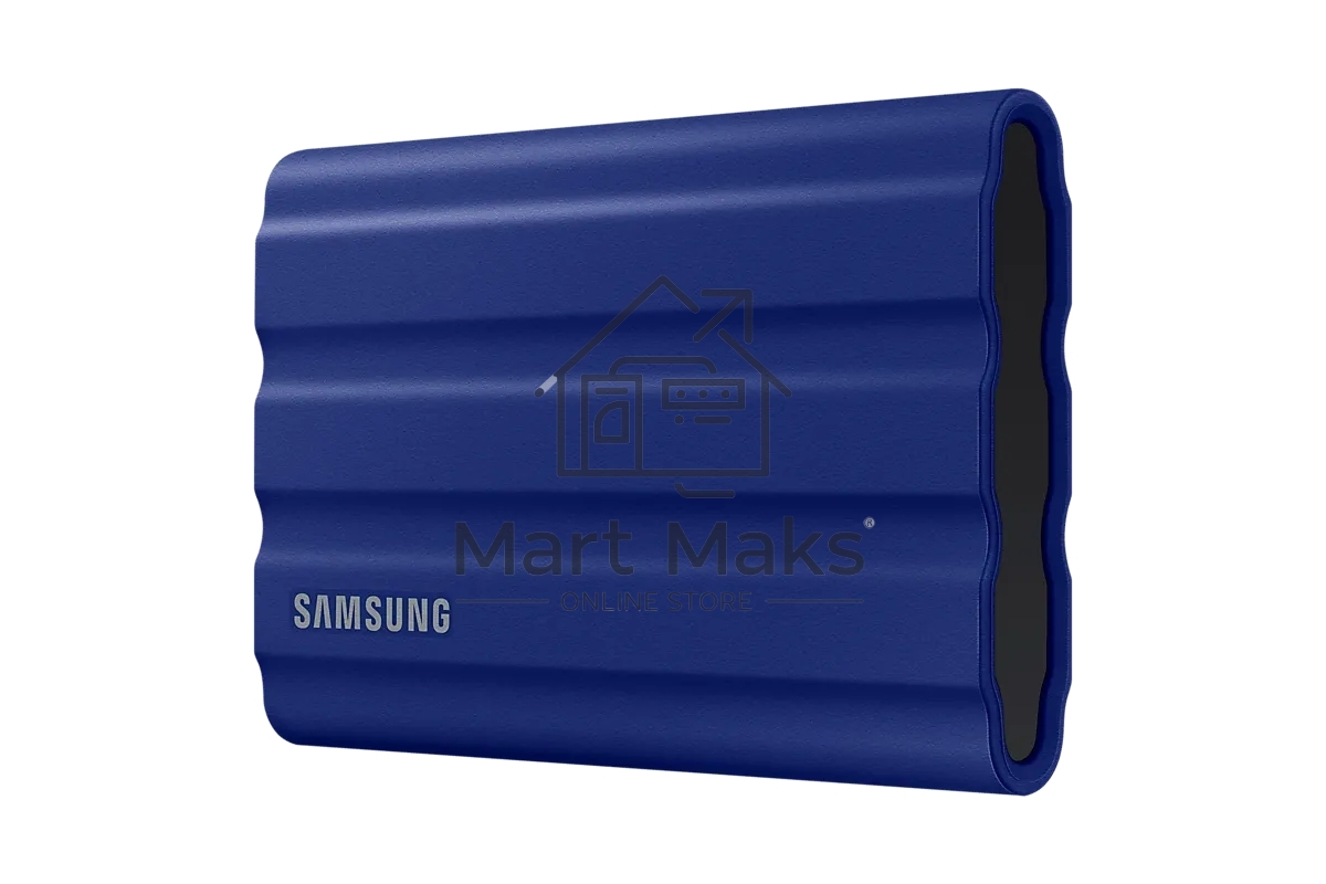 Накопитель SSD Samsung T7 Shield MU-PE1T0R/WW, USB3.2, 1ТБ, синий