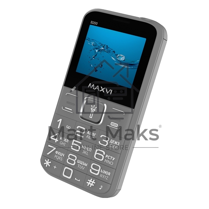 Мобильный телефон Maxvi B200 серый
