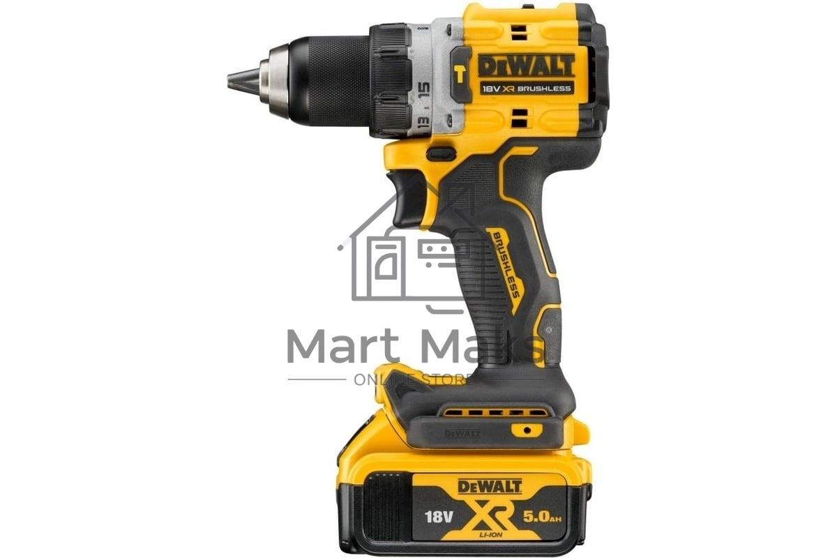 Дрель-шуруповерт DeWalt DCD805P2T-QW, Аккумуляторная, 18В, 2 АКБ, Кейс