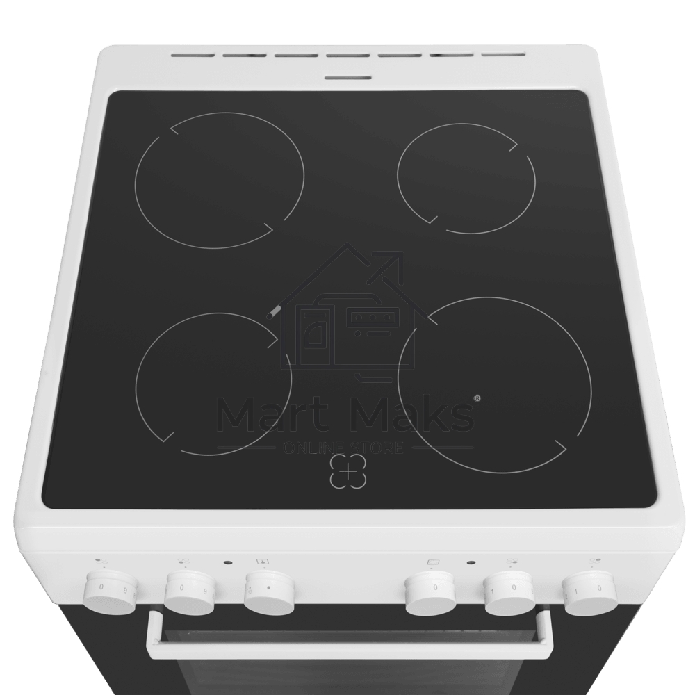 Плита электрическая Maunfeld MEC65CW07 белый, конфорок 4 шт, духовка 60 л, 60 см x 85 см x 60 см