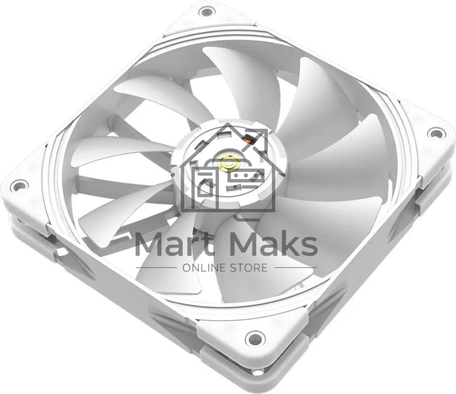 Вентилятор для корпуса PCCooler P120 PRO белый, 120 мм, 1850 об/мин, 33.8 дБ, 4 pin
