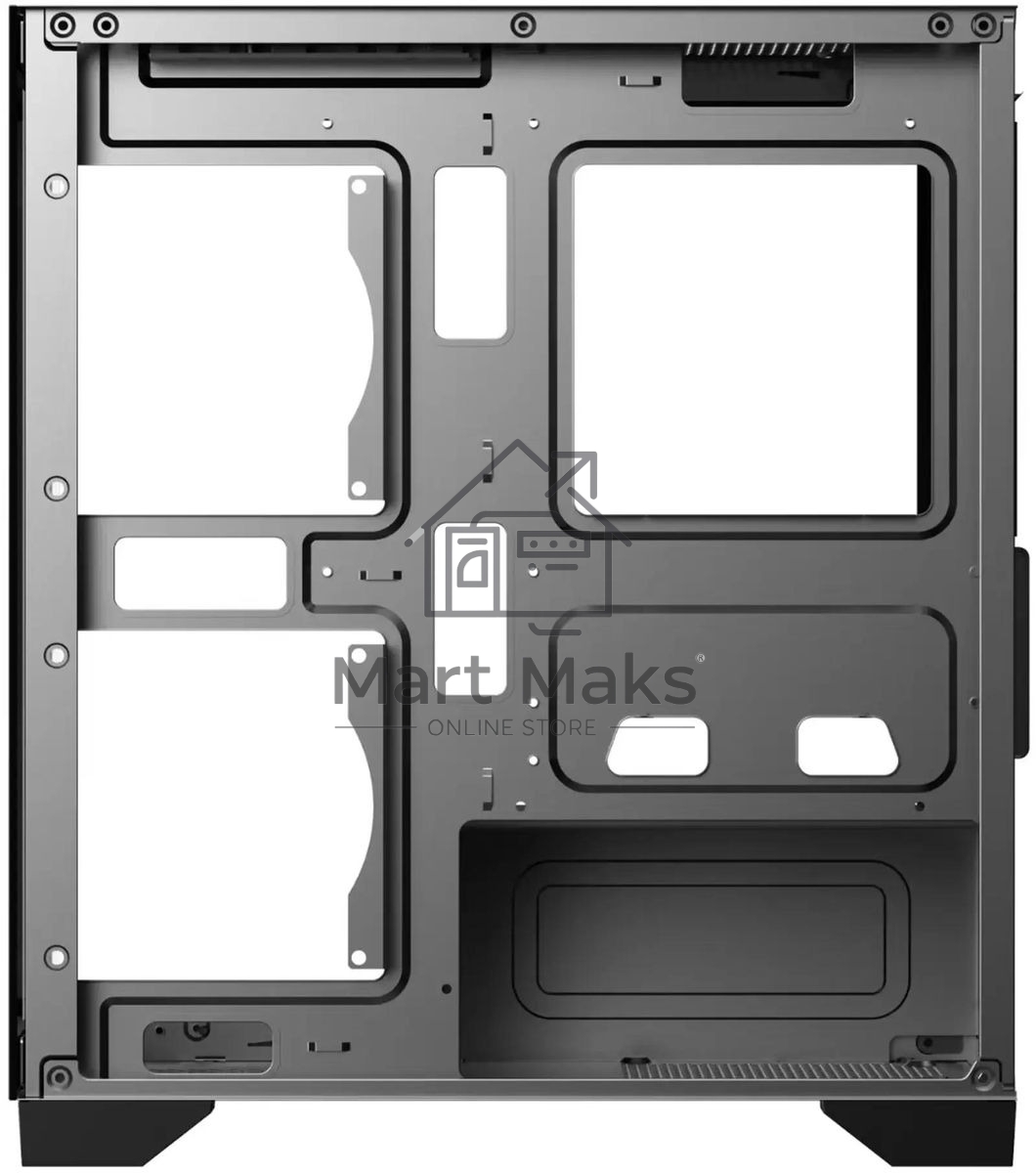 Компьютерный корпус Bloody BD-CC103F черный без БП mATX 7x120mm 1xUSB2.0 1xUSB3.0 audio bott PSU