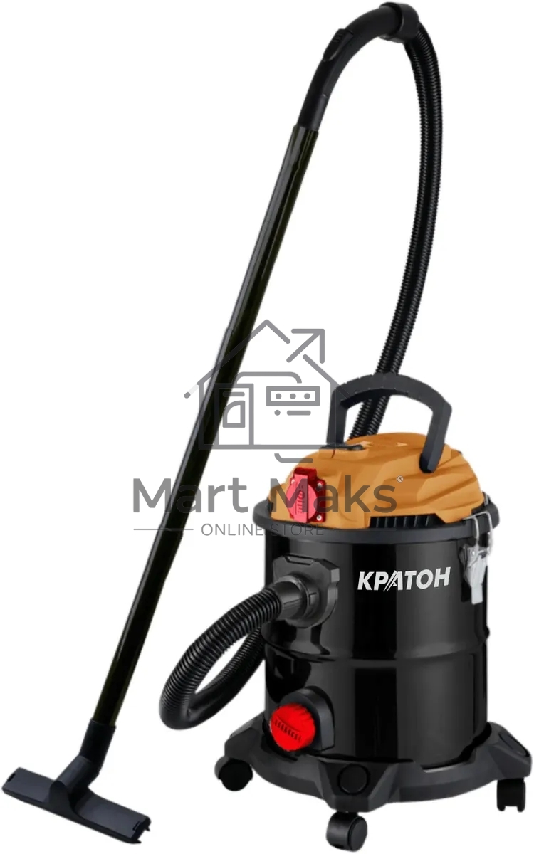 Строительный пылесос Кратон VC-20/1200 1200Вт (уборка: сухая/влажная) черный