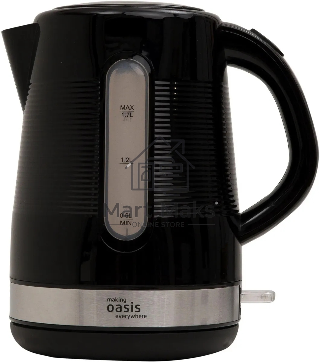 Чайник электрический Oasis making everywhere K-1PB 1,7 л. 2200 Вт, черный