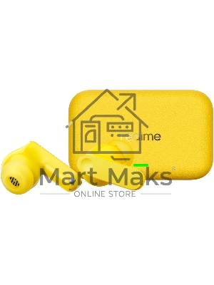 Гарнитура внутриканальные Realme Buds T500 Pro желтый беспроводные Bluetooth в ушной раковине