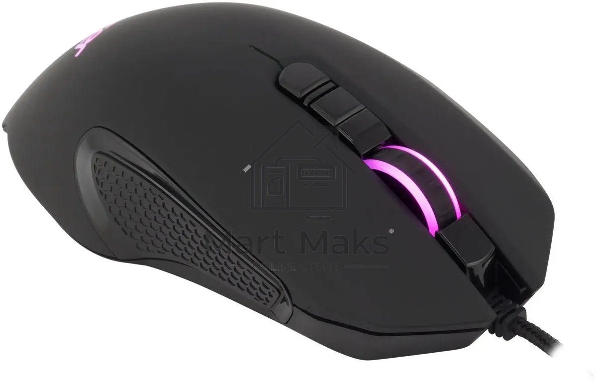 Мышь проводная Acer OMW160 черный, 6400 dpi, USB, кнопки - 8