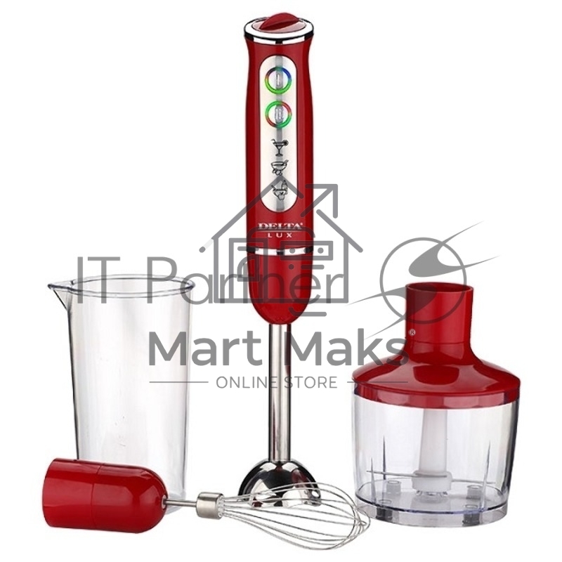 Блендер Delta LUX DL-7039B 800Вт красный