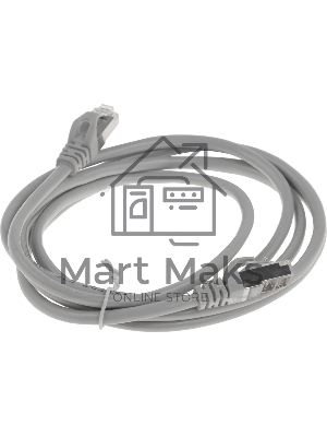 Патч-корд Premier PP6-2M 10000Gbит/с FTP 4 пары cat.6 CCA molded 2м серый RJ-45 (m)-RJ-45 (m)