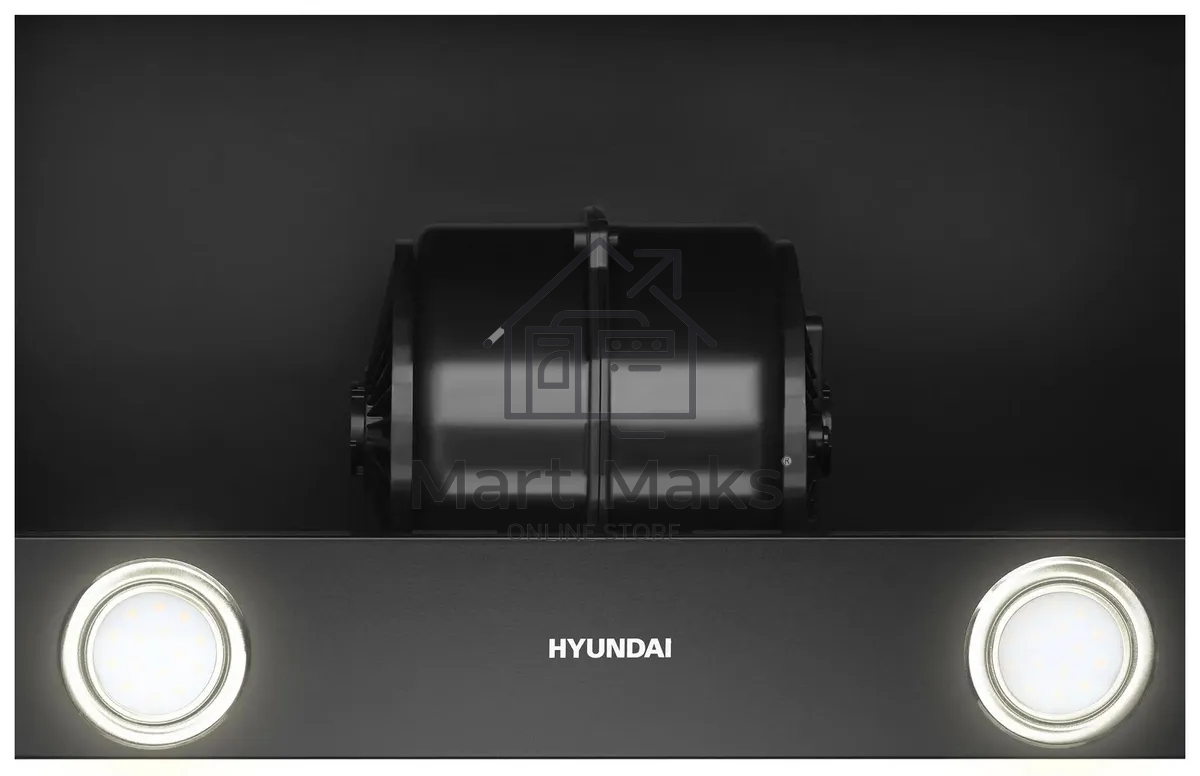 Вытяжка встраиваемая Hyundai HBH 6232 IX нержавеющая сталь, 60 см, 500 куб. м/ч, 55 дБ