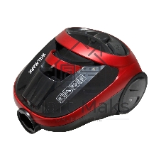 Пылесос Willmark VC-2255CYM красный, 380/1800 Вт, уборка сухая, пылесборник контейнер циклонного типа, 1.5 л