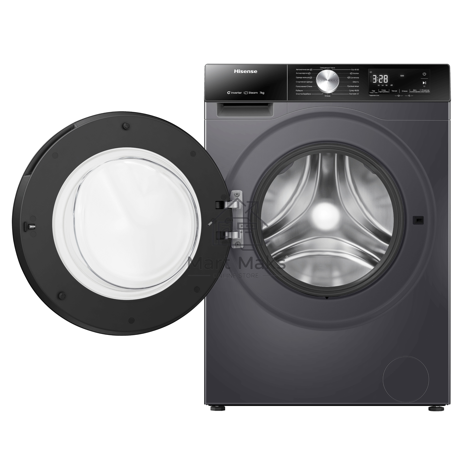 Стиральная машина Hisense WF3S7021BB Чёрный загр.фронтальная макс.:7кг 1200 об/мин класс: А