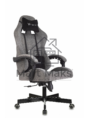 Кресло игровое Knight Terminator серый Light-19, крестов. металл