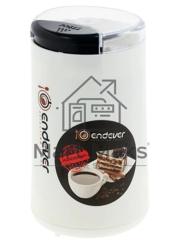 Кофемолка Endever Costa-1053, 250 Вт, 15000 об/мин, вес продукта для помола 100 гр, ABS-пластик, защита от перегрева двигателя