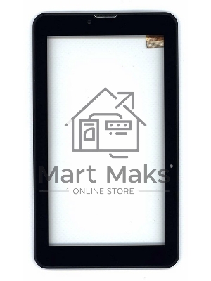 Сенсорное стекло (тачскрин) для Irbis TZ726, черное с рамкой