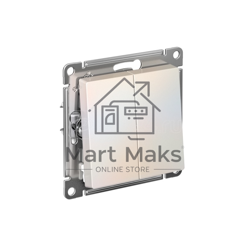 Механизм выключателя 2-кл. AtlasDesign (сх.5) 10АХ жемчуг SchE ATN000451