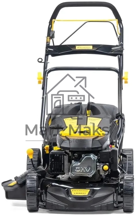 Газонокосилка Champion LM4627 (2,6кВт привод травосб.60л. шир.460мм 25-75мм 31,6кг 3в1)(Газонокосилка самоходная, Объем двигателя 139 см3, вес без травосборника 31,6 кг, Объем топливного бака 1,0 л, Мощность 2,6/3,5 кВт/л.с., объем травосборника 60 л, шир