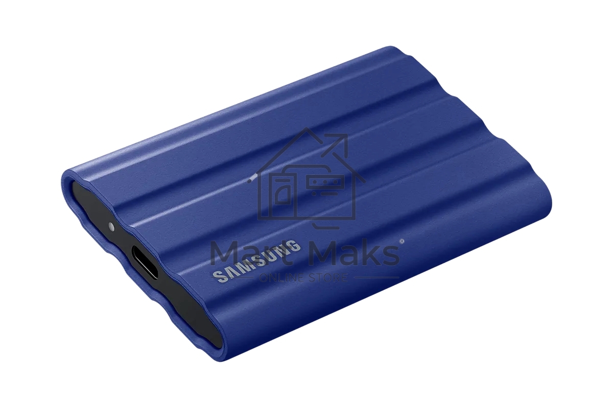 Накопитель SSD Samsung T7 Shield MU-PE1T0R/WW, USB3.2, 1ТБ, синий