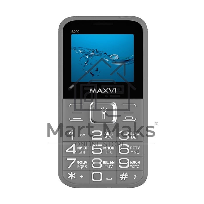Мобильный телефон Maxvi B200 серый