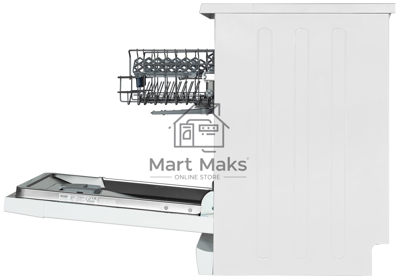 Посудомоечная машина DeLonghi DDWS 465 B Callisto, белая, 44.8 см, 10 компл., 52 дБ, класс A++