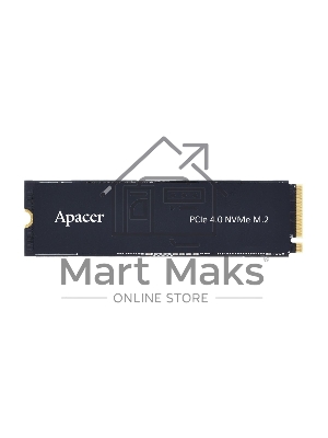 Накопитель SSD Apacer AS2280Q4X, 512Gb, M.2 2280, PCIe 4.0 x4, NVMe, R/W 4500/2500, с радиатором