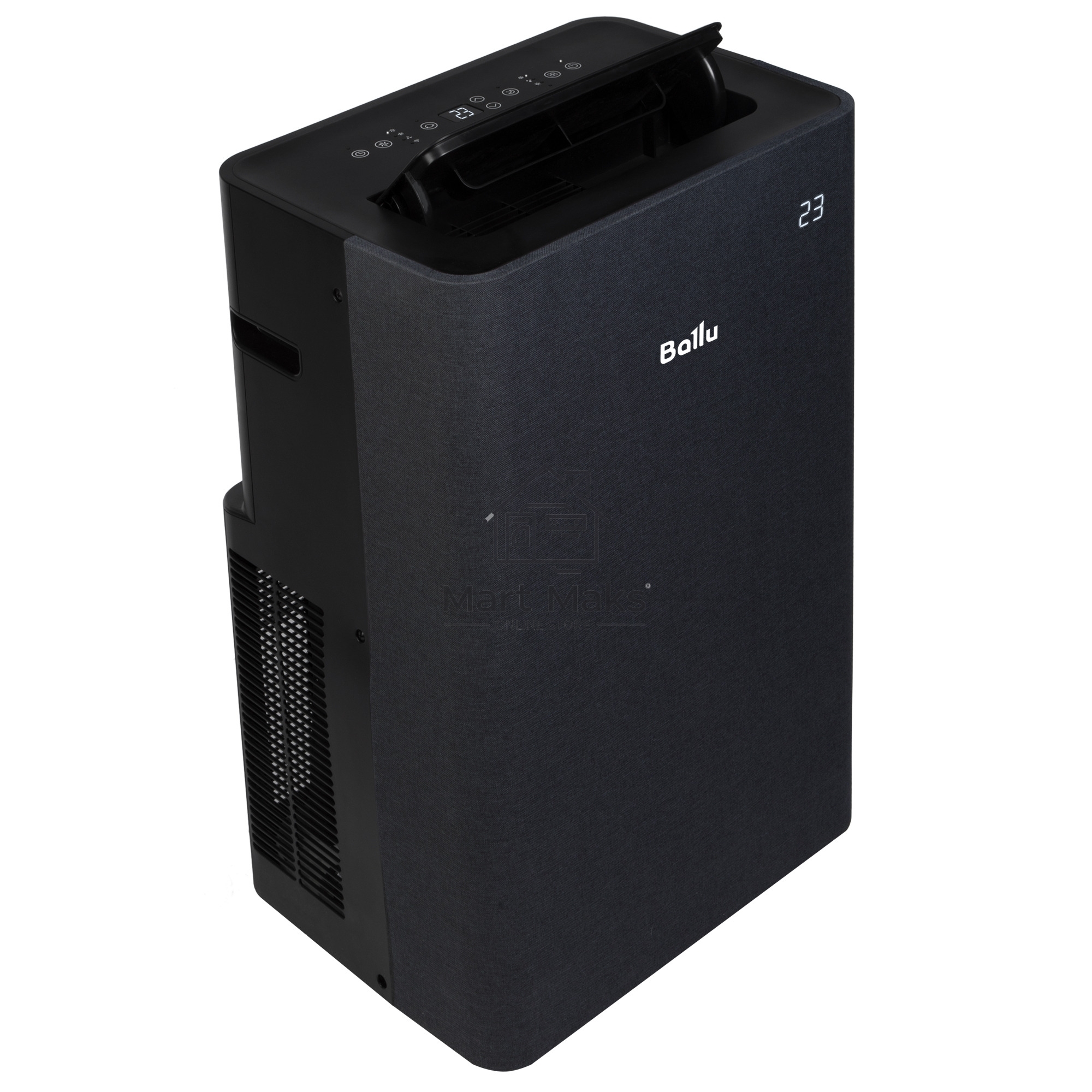 Кондиционер мобильный Ballu Velure BPAC-14 EW/N6 14000 BTU, 35 м², 50 дБ, охлаждение, осушение, черный